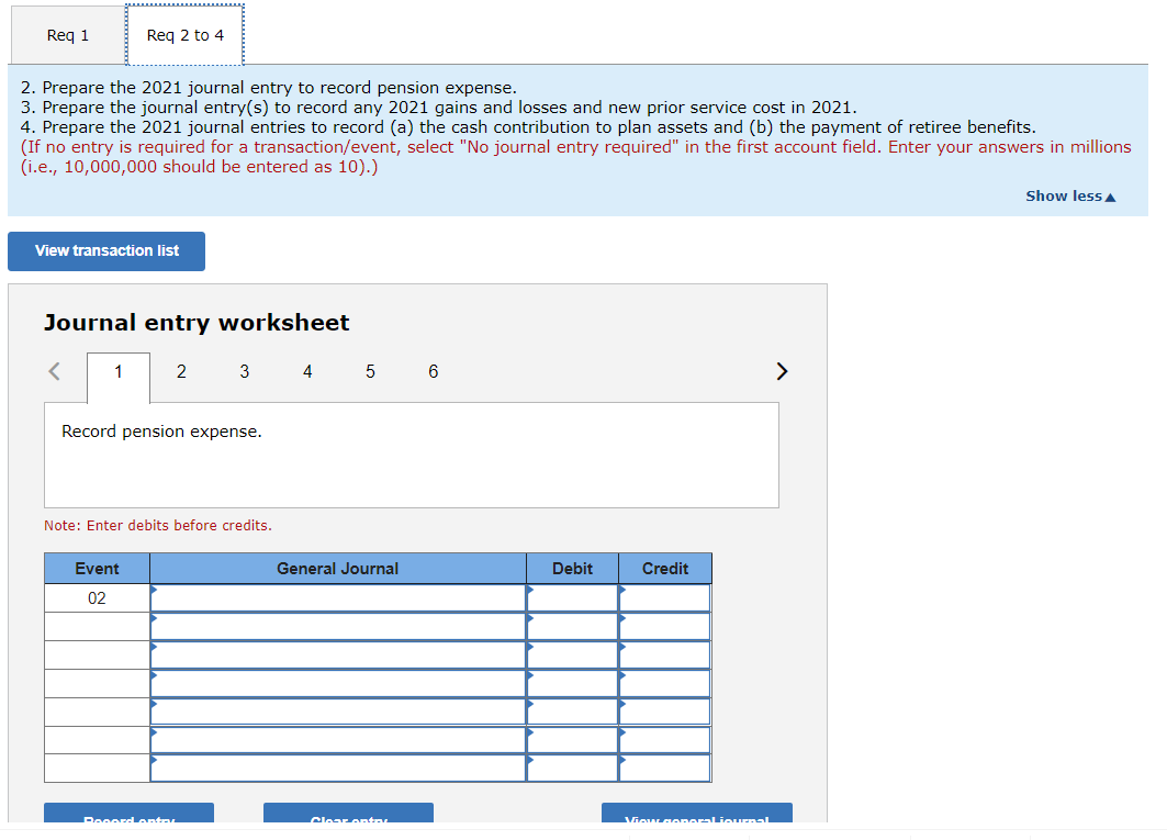 elements that constitute Carney, Inc.'s defined benefit pension plan follows. Six years