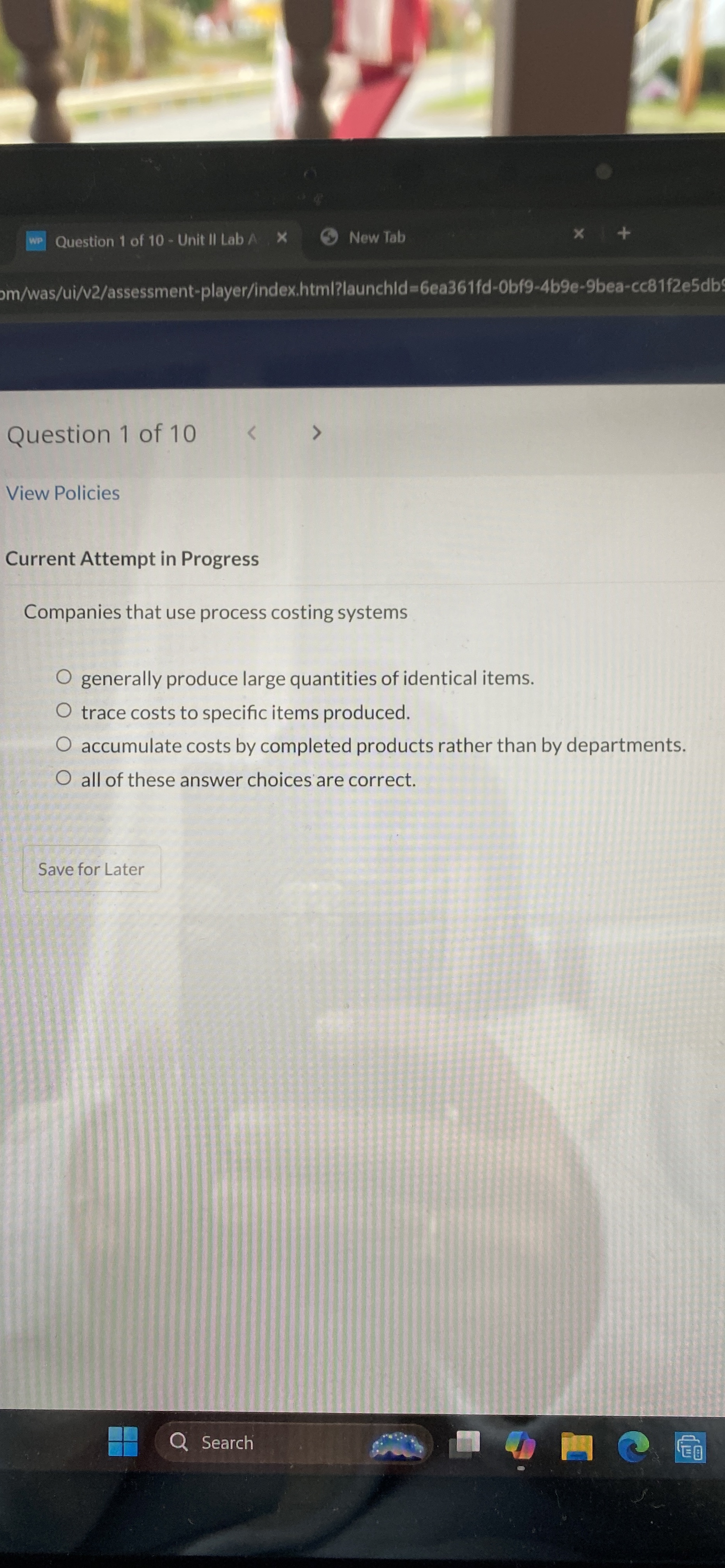  Current Attempt in Progress Companies that use process costing systems generally