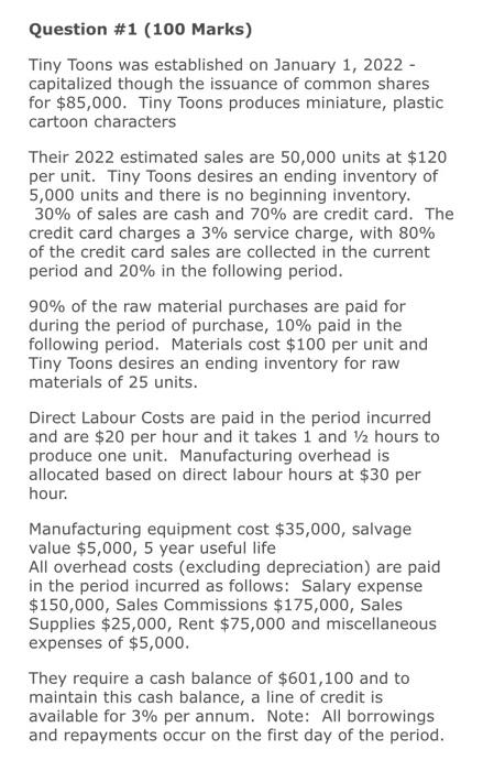 kindly answer from question 5 to question 14 Question #1 (100 Marks)