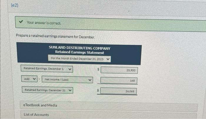 sheet at December 31. (List Current Assets in onder of fiquilitio) SUNLAND