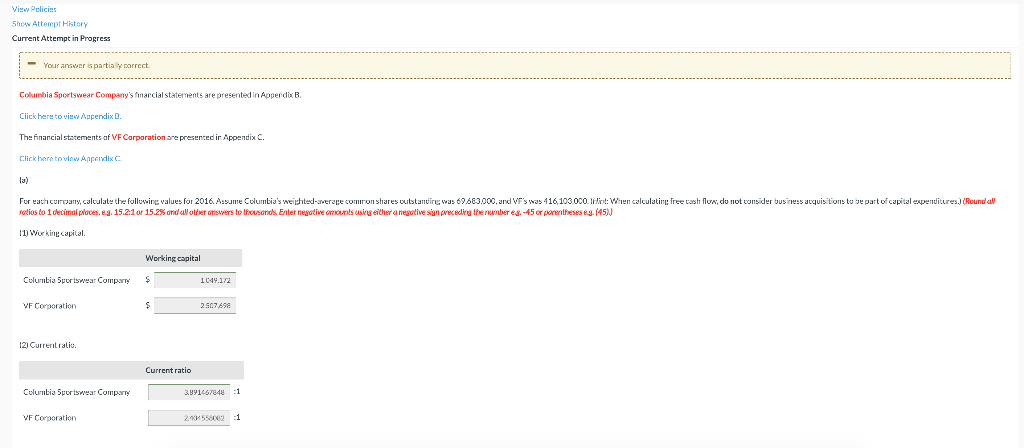PLEASE HELP ONE ATTEMPT LEFT. Need Debt to assets ratio + Free
