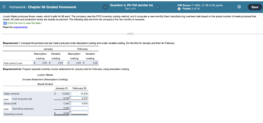  Please help me with this problem. = Homework: Chapter 06 Graded
