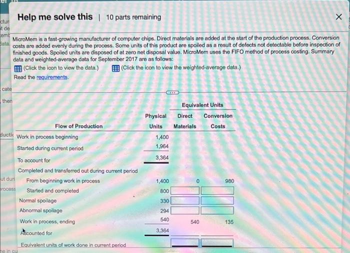 computer Chips Direct materials are added at the start of the production