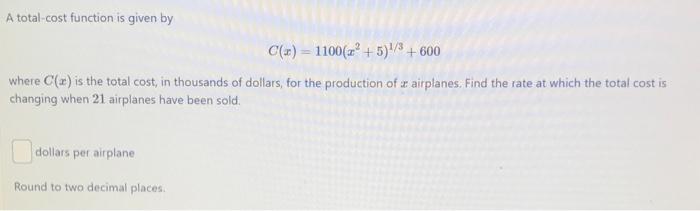 - 0.4x) where R(x) is the total revenue, in thousands of dollars,