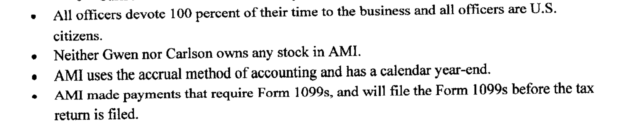 depreciation and tax gain on the equipment sale given (or determined from
