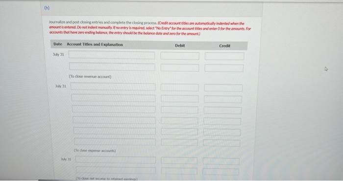 12 Billed customers $3,700 for cleaning service 18 Pald S...cash on oht
