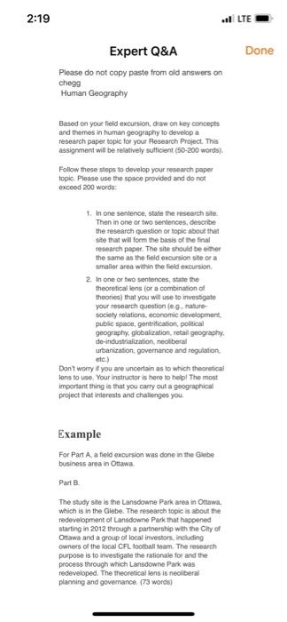 Please do not copy paste give me a new and different answers