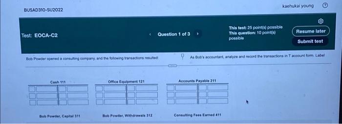 3 > This test: 25 point(s) possible This question: 10 point(s) possible