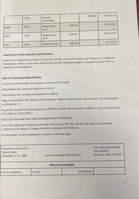 Name Draw & Equity & Owner's Equity & 0.00 \\ \hline 32000