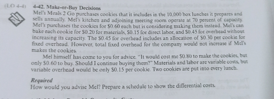  (L.O 4-1,2)4-35. Pricing Decisions Mother's Bottlers, Inc., is a small bottling