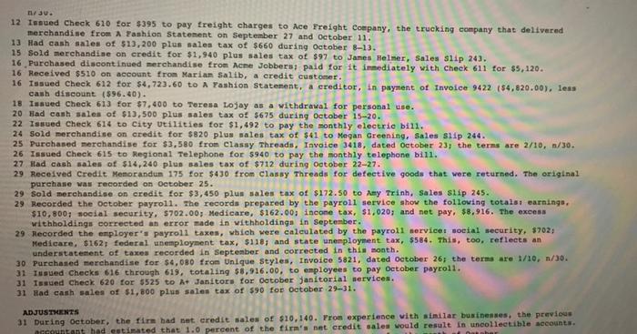 601 for $4,400 to pay Properties Management, Inc., the monthly rent. 1