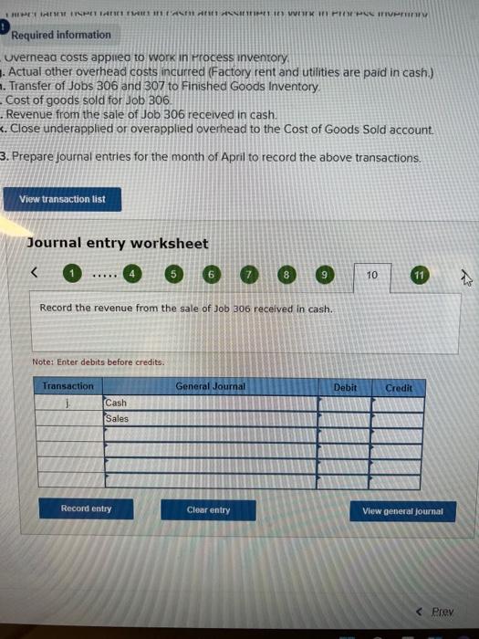 April are $550.000, and total actory payroll cost in April is $378.000.
