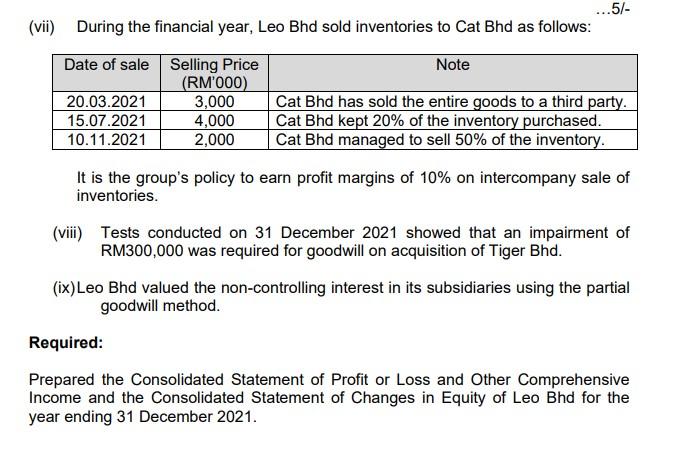 Bhd started business many years ago. Over the years, the company has