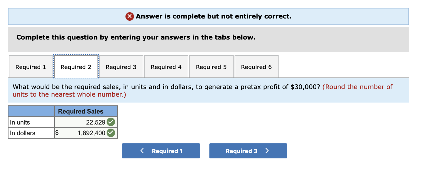 ! Required information (The following information applies to the questions displayed below.)