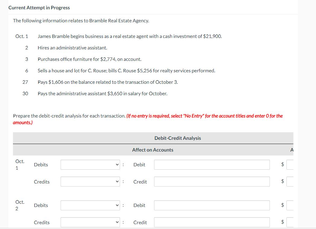  Current Attempt in Progress The following information relates to Bramble Real