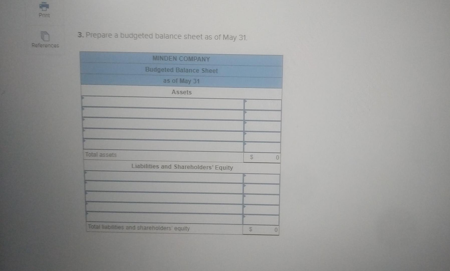 3e Assets Cash Accounts receivable, customers Inventory Buildings and equisent, met of