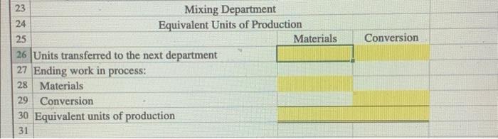 with the numbers to get answers. using = to start would be