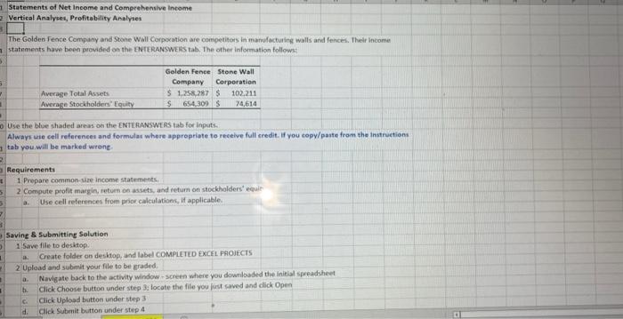 please and thank you 1. Prepare common-size income statements. (Always use cell