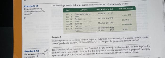 inventory costing methouti-firo and LiO P1 Required The compaay uses a perpetual