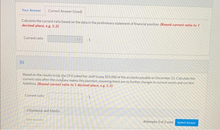 financial officer (CFO) of Cullumber Corporation requested that the accounting department prepare