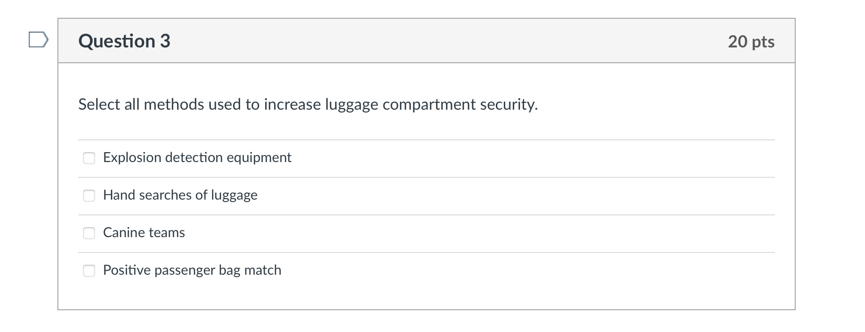prevent explosions in the baggage compartment Measures of Air Safety Measures to