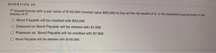 to Arcon Company: BV of assets = $100,000 (including the BV of