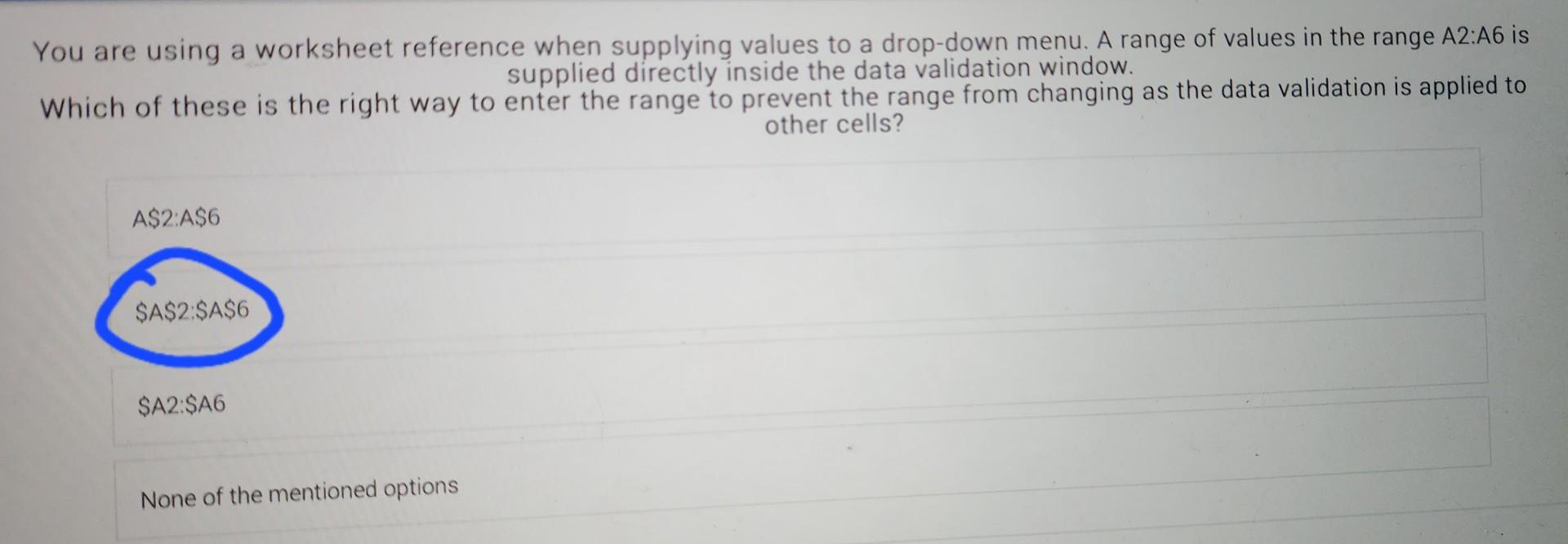  You are using a worksheet reference when supplying values to a