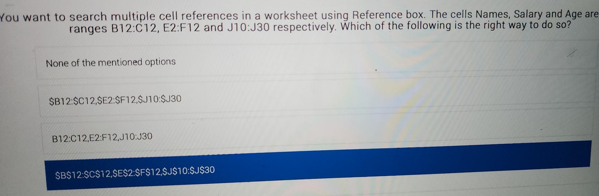 directly inside the data validation window. Which of these is the right