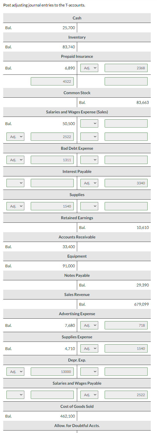 Accounts $718 Inventory, December 31 83,740 Prepaid Insurance 6,890 Equipment 91,000 31,930