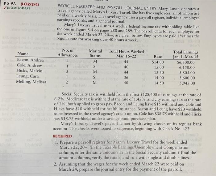 ENTRY Mary Losch operates a travel agency called Mary's Luxury Travel. She