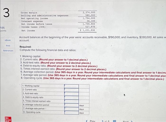 of the question 3 166 points $ 21,000 180,000 350,000 7.000 558,000