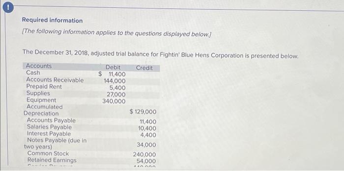 needed help filling in some missing information. please help. Required information [The