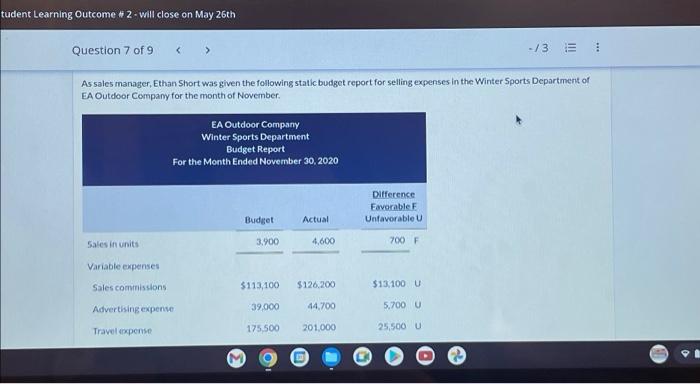 please post full answer only, thank you. 1.7 tudent Learning Outcome #