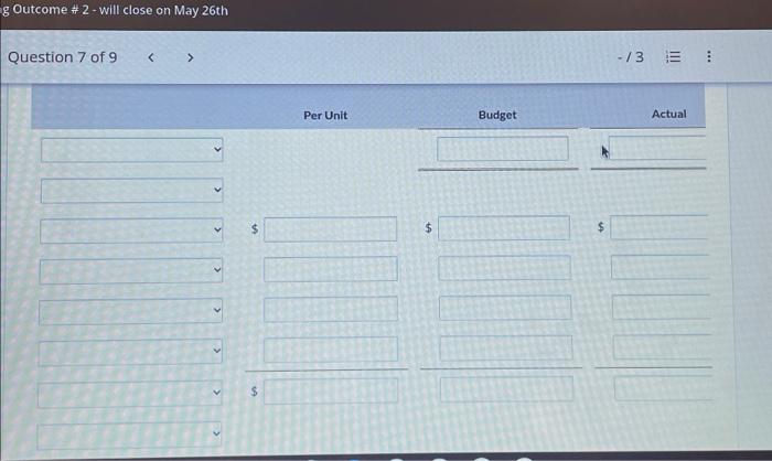 for the month of November. EA Outdoor Company Winter Sports Department Budget