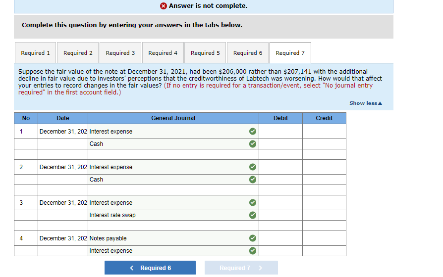 and designated the swap as a fair value hedge. The agreement called