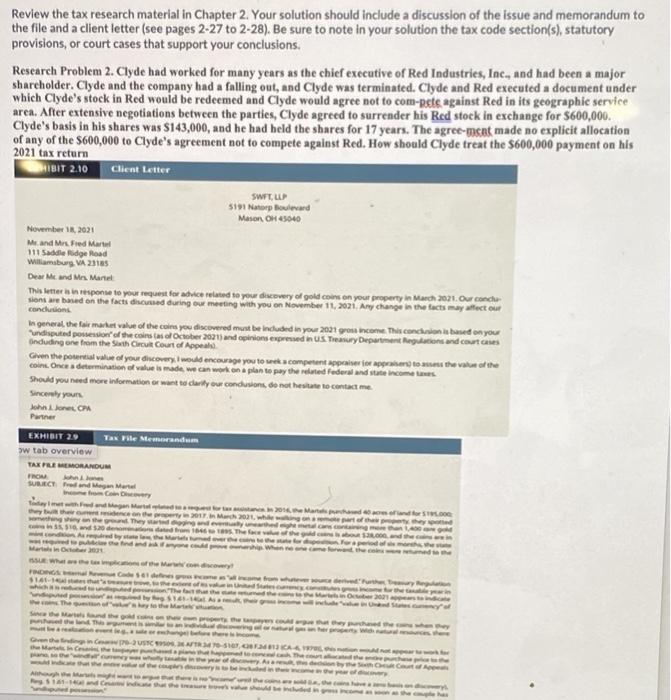 client letter, tax file memorandum note:tax code section,statutory provisions or court case