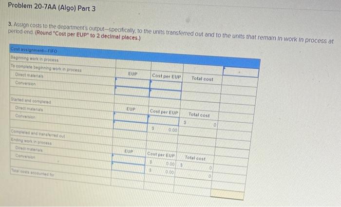 mix in two departments: Roasting and Blending. Direct materials are added at