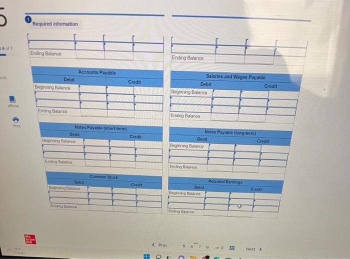 and T-Accounts); Preparing and Interpreting the Balance Sheet [LO 2-1, LO 2-2,