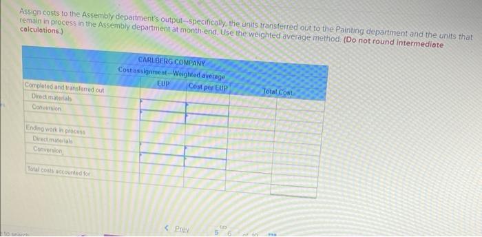 during Novembet. The followng production activity in both units and costs refers