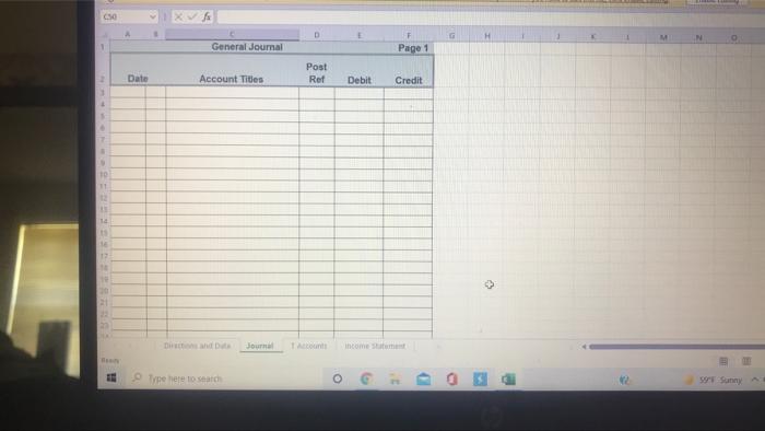 you will complete the 2 following 4 1. Prepare journal entries to