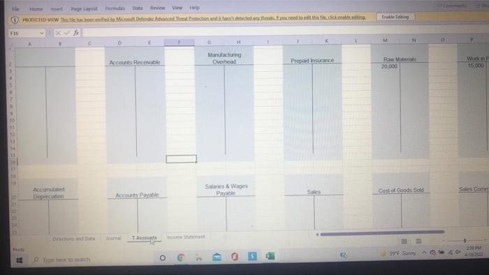 record the preceding transactions 2. Post the entries prepared in step 1
