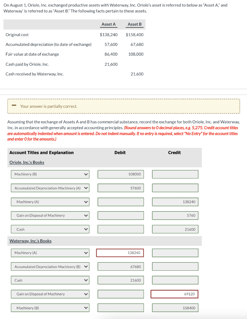  Please help with calculations for the red boxes. On August 1,