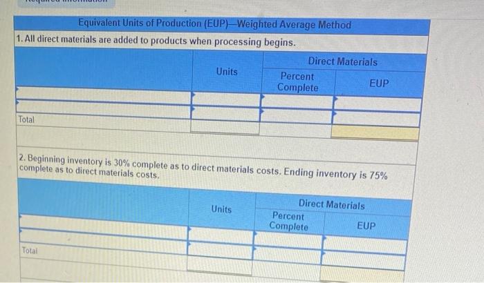 information for the Exercises below. (Algo) 1 [The following information applies to