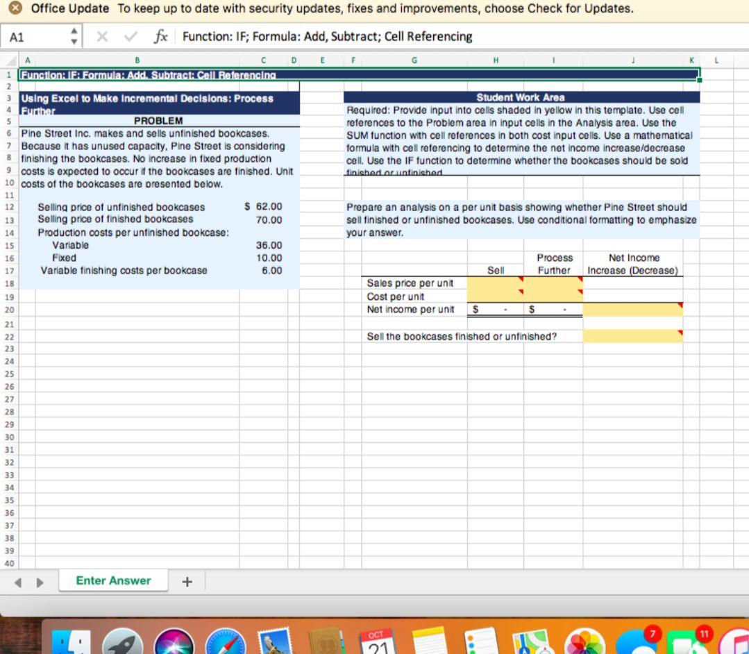 Home work * Office Update To keep up to date with security