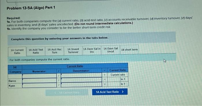 (The following information applies to the questions displayed below) Summary information from