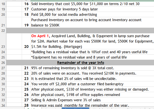 accounts information as well if possible. Required: 1.Prepare general journal entries to