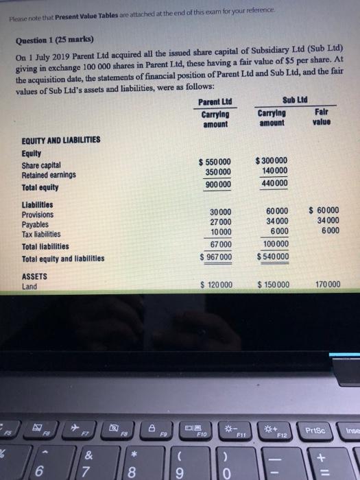 please answer it 6 Please note that Present Value Tables are attached