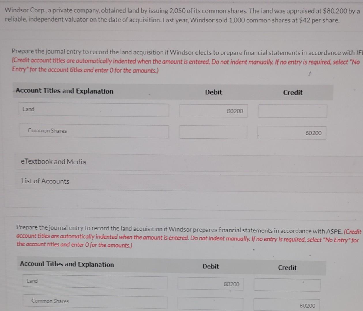please answer second entry fast Windsor Corp., a private company, obtained
