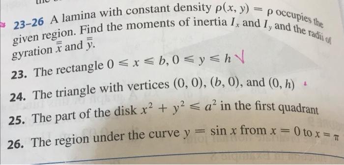 please do 24 and 26 and show each step 23-26 A lamina