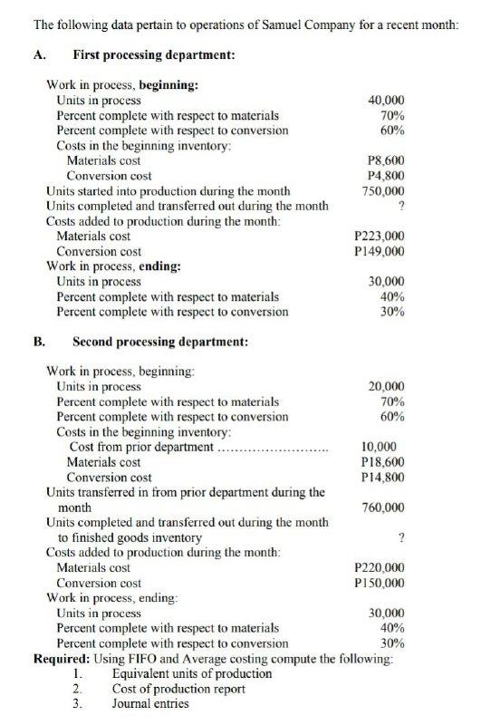  With complete solution , thanks! The following data pertain to operations